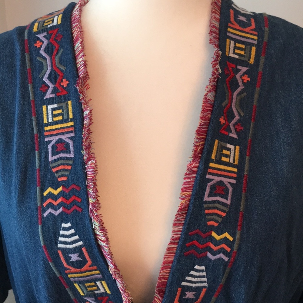 NWT open denim jacket  small ONLY left. - Picture 2 of 6